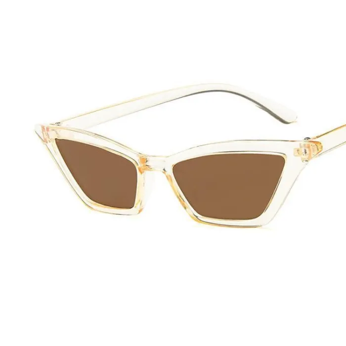 ��LENSPOEM��Square Horn Plain Sunglasses