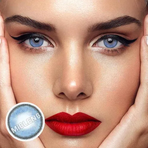 ��LENSPOEM��Sorayama Blue Colored Contact Lenses