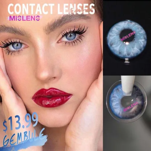 ��LENSPOEM��Gem Blue Colored Contact Lenses