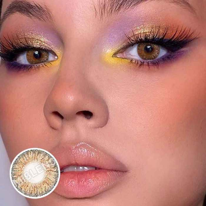 ��U.S Warehouse��Glitter  hazel Contact Lenses