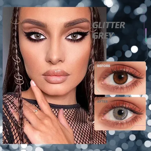 ��U.S Warehouse��Glitter gray Contact Lenses