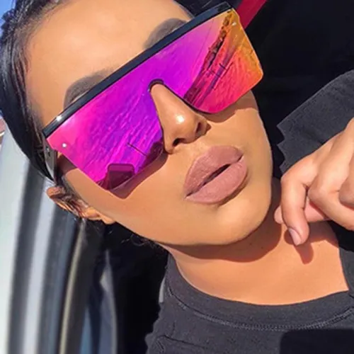 ��LENSPOEM��Fanshion one-piece sunglasses