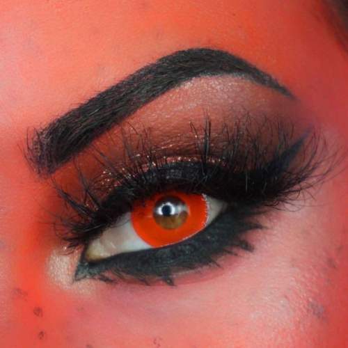 ��LENSPOEM��Vampire Block Mimi Sclera Crazy Cosplay Contact Lenses