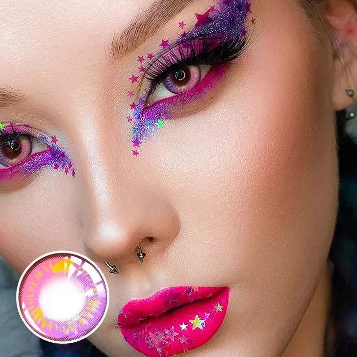 ��LESPOEM��Anime violet Crazy Colored Contact Lenses