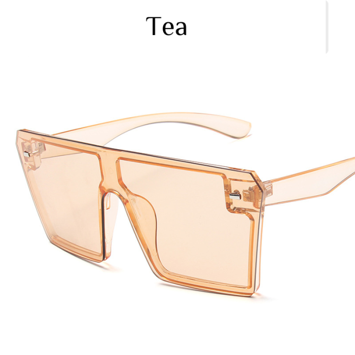 ��LENSPOEM��Large frame colorful mercury sunglasses