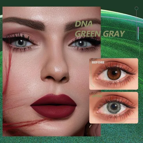 ��U.S Warehouse��DNA Taylor  green gray Contact Lenses