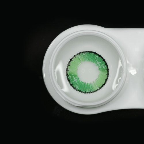 ��LENSPOEM��Sprak Star Green Colored Contact Lenses