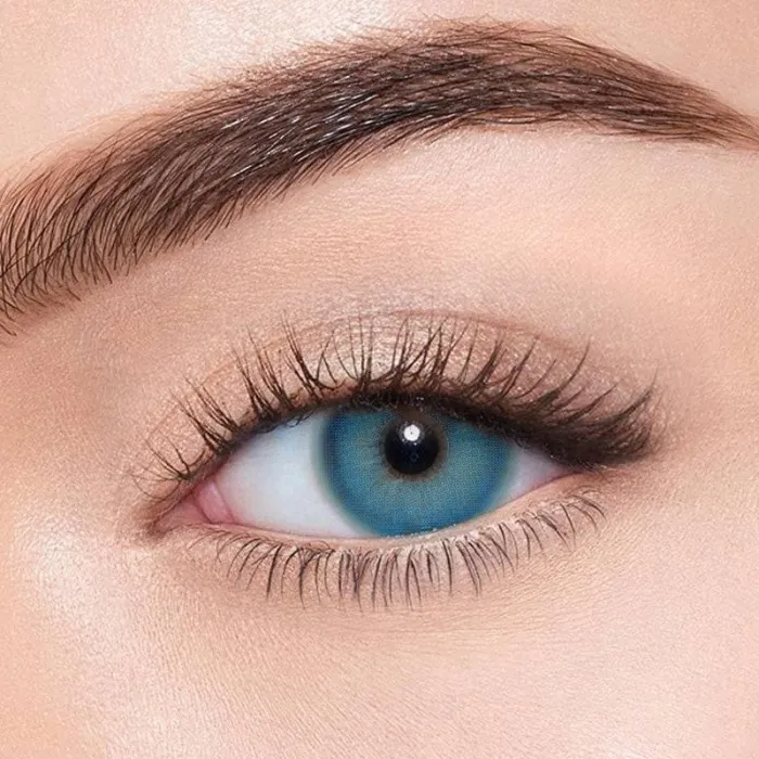 ��LENSPOEM��Pixie Blue Prescription Colored Contact Lenses