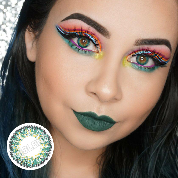 ��LENSPOEM��Kallaite Green Colored Contact Lenses