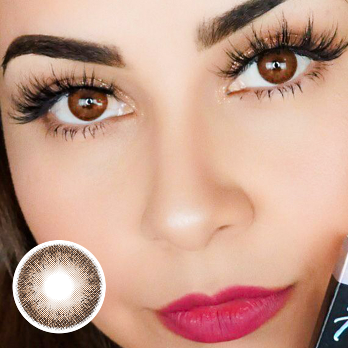 ��LENSPOEM��Sepia Brown Colored Contact Lenses