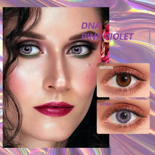 ��U.S Warehouse��DNA Taylor pink violet Contact Lenses