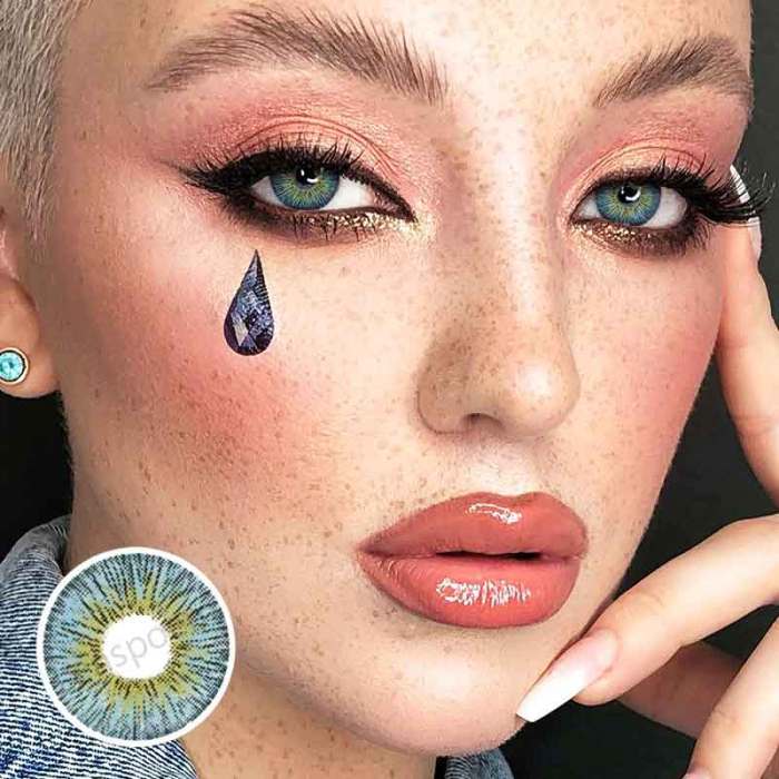 ��LENSPOEM��New York Retro Marble Colored Contact Lenses