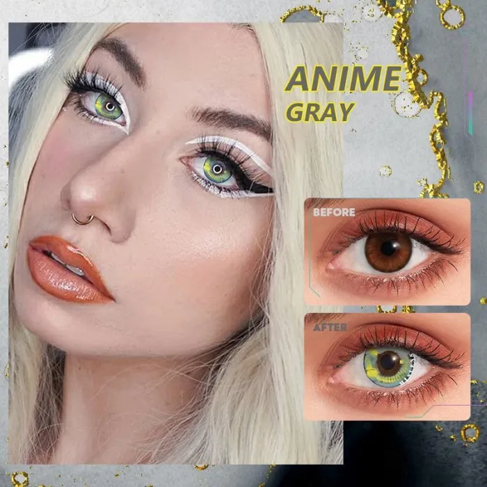 ��U.S Warehouse��Anime Gray Contact Lenses
