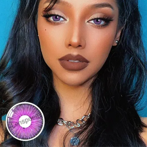 ��LENSPOEM��New York PRO Purple Colored Contact Lenses