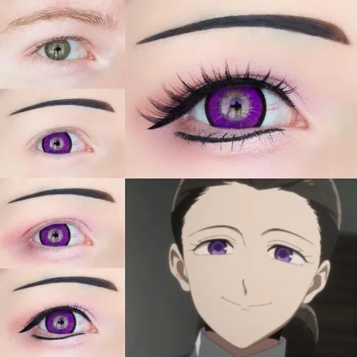 ��LENSPOEM��Love Words Purple Colored Contact Lenses