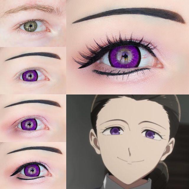 ��LENSPOEM��Love Words Purple Colored Contact Lenses