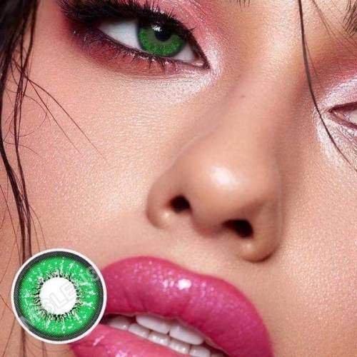 ��LENSPOEM��Love Words Green Colored Contact Lenses