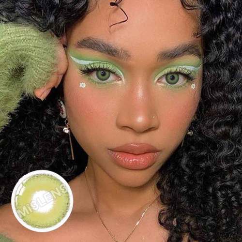 ��LENSPOEM��Iceland Green Colored Contact Lenses