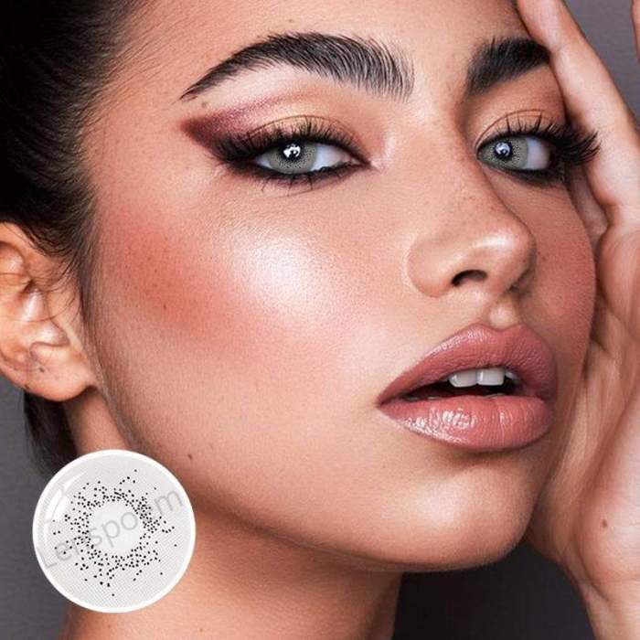 ��LENSPOEM��Mermaid Ocean Gray Colored Contact Lenses