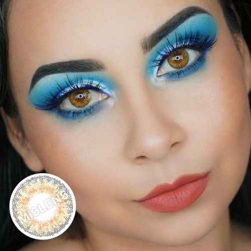 ��LENSPOEM��Hazel Brown Colored Contact Lenses