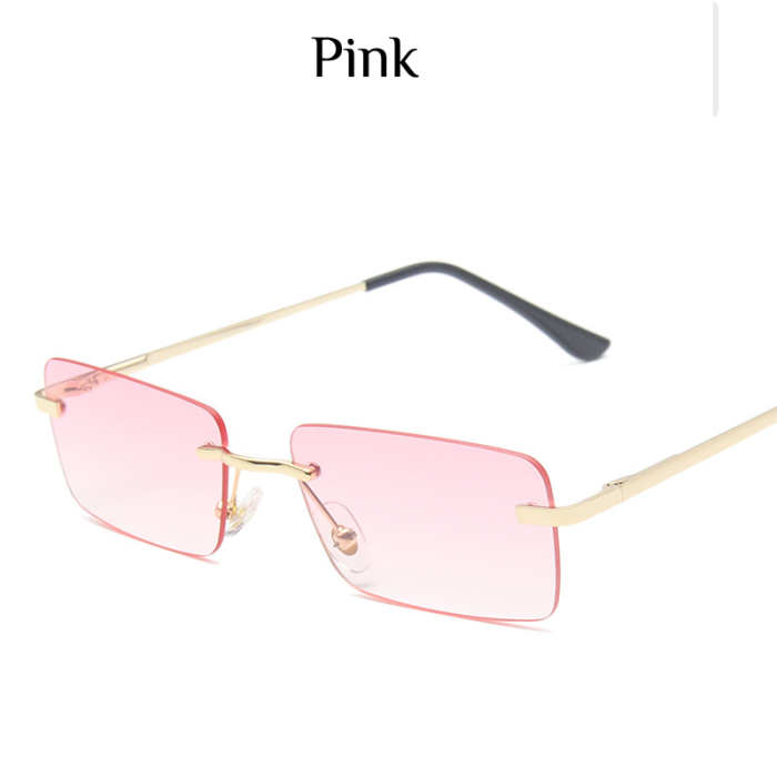 ��LENSPOEM��Rimless square marine sunglasses