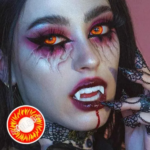 ��U.S Warehouse��Blood Streak WOLF EYES Contact Lenses