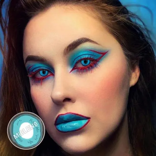 ��LENSPOEM��Mcdull Blue Colored Contact Cosplay Lenses
