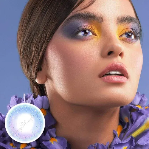 ��LENSPOEM��Mermaid Neon Blue Colored Contact Lenses