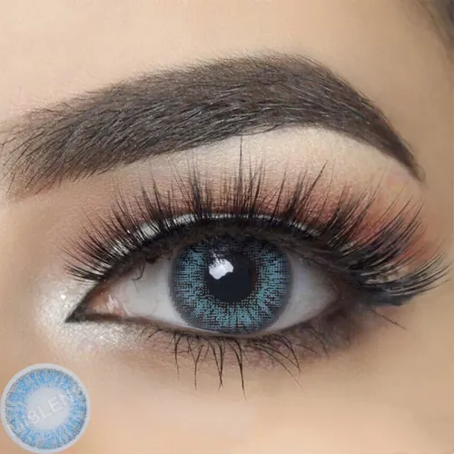 ��LENSPOEM��Three Tone Brilliant Blue Colored Contact Lenses