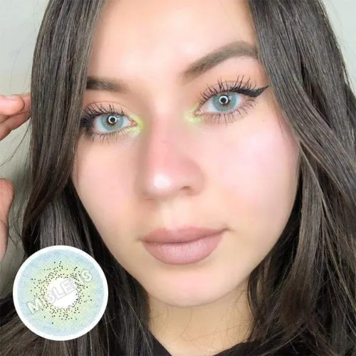 ��LENSPOEM��Ocean Blue Colored Contact Lenses