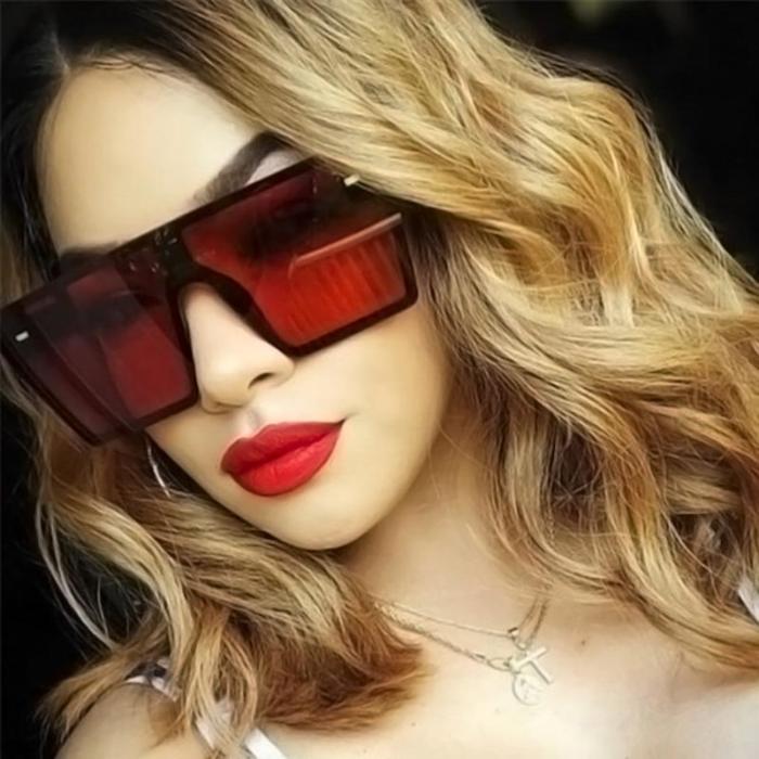 ��LENSPOEM��Large frame colorful mercury sunglasses