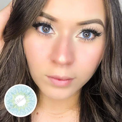 ��LENSPOEM��Shallow Blue Colored Contact Lenses