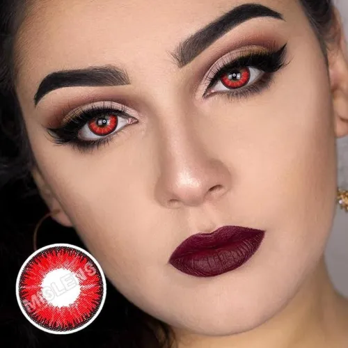 ��U.S Warehouse��Vika tricolor Red Contact Lenses