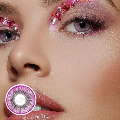 ��LENSPOEM��Glacier Purple  Colored Contact Lenses