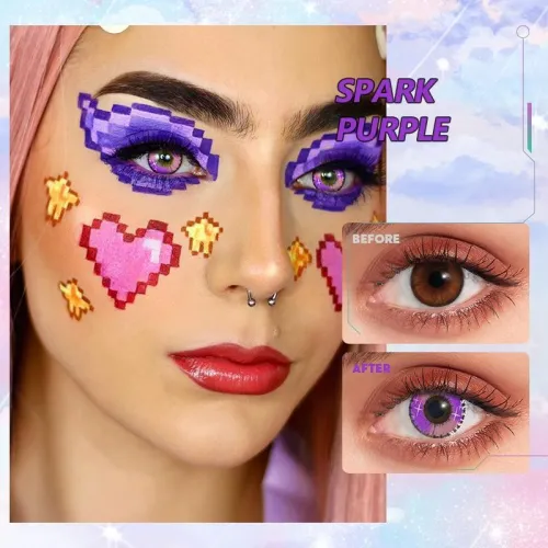 ��U.S Warehouse��Spark purple Contact Lenses