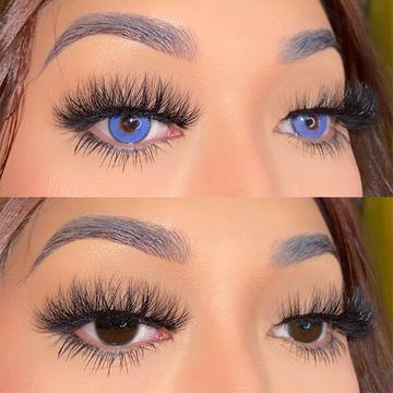 ��LENSPOEM��Sorayama blue Colored Contact Lenses