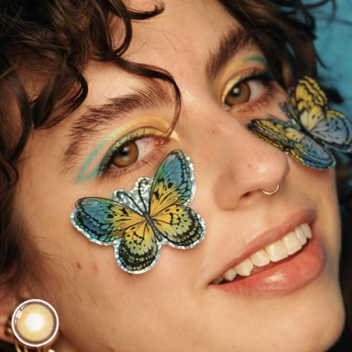��LENSPOEM��Maria Brown Colored Contact Lenses