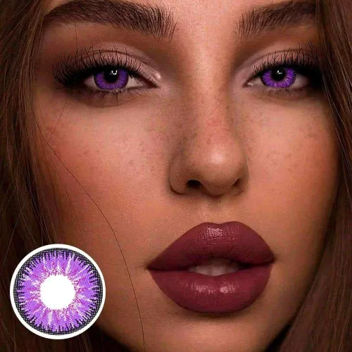 ��US Warehouse��Mystery Purple Colored Contact Lenses Yearly