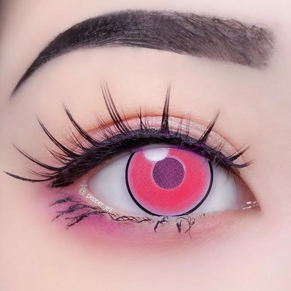 ��U.S Warehouse��Cloud Rim Pink Contact Lenses