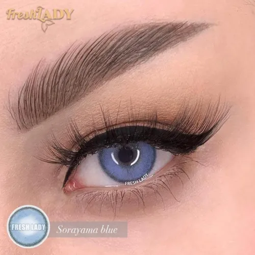 ��LENSPOEM��Sorayama blue Colored Contact Lenses