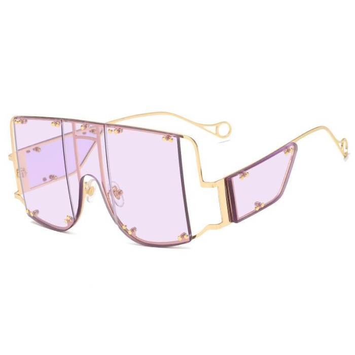 ��LENSPOEM��Fashion Oversize Square Sunglasses
