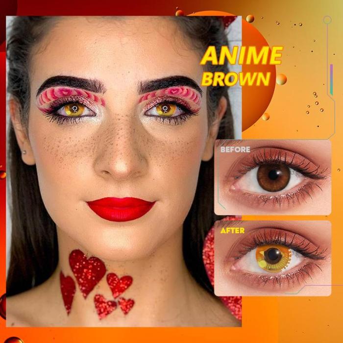 ��U.S Warehouse��Anime brown  Contact Lenses