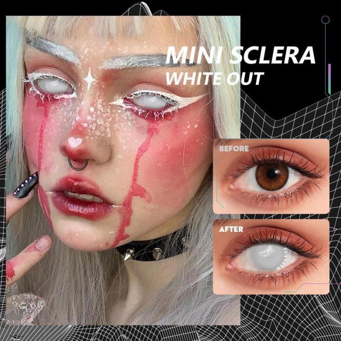 ��U.S Warehouse��Mini Sclera White out Contact Lenses