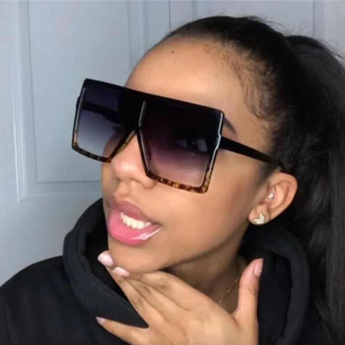 ��LENSPOEM��Oversize Square Sunglasses