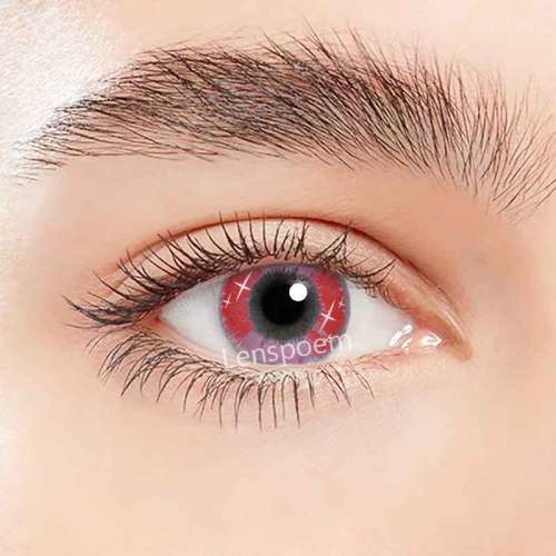 ��LENSPOEM�� Spark Red Contact Lenses Yearly