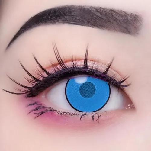 ��LENSPOEM��Cloud Rim Blue Crazy Contact Lenses