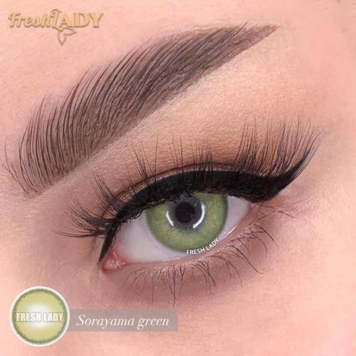 ��LENSPOEM��Sorayama Green Colored Contact Lenses