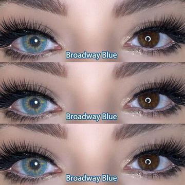 ��LENSPOEM��Broadway Blue Colored Contact Lenses