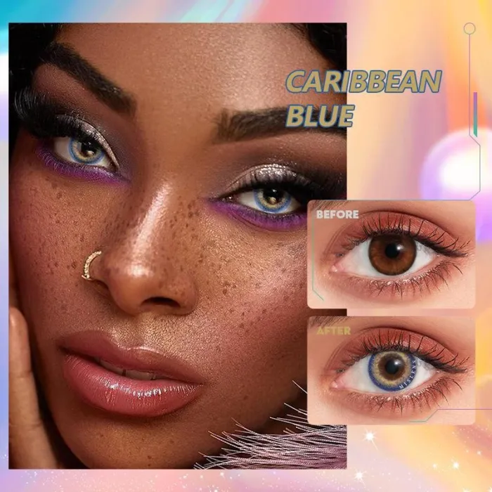 ��U.S Warehouse��Caribbean blue Contact Lenses