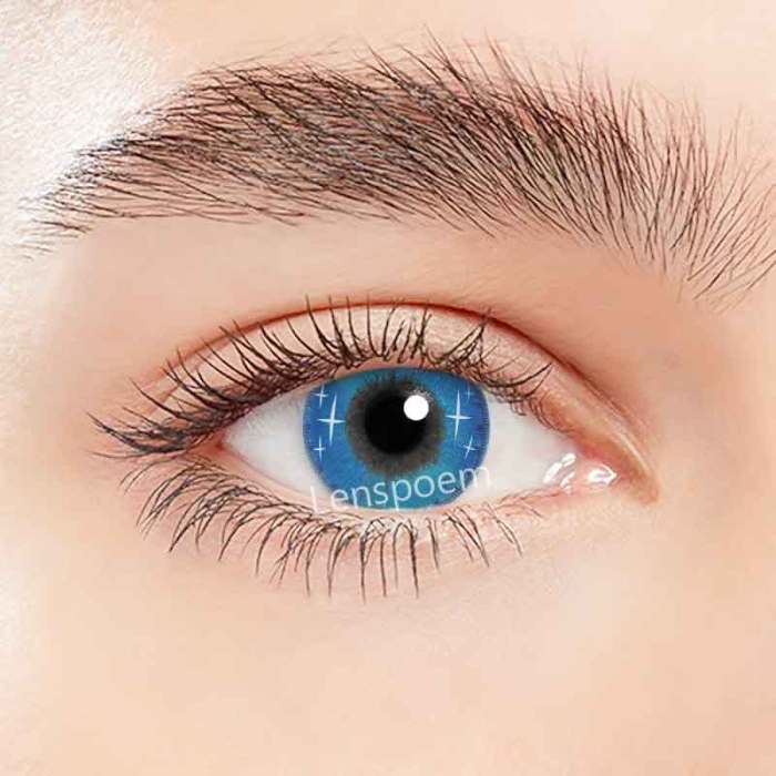 ��LENSPOEM�� Spark Blue Contact Lenses Yearly